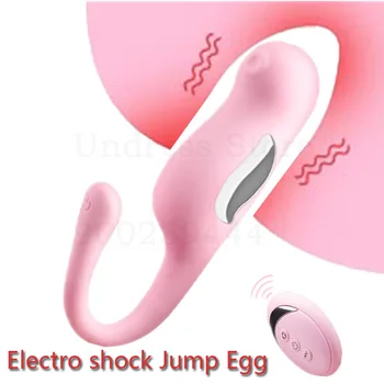 Nov Električni Šok Vibrator Sex Igrača Za Žensko Daljinski upravljalnik Skok Jajce Orgazem G-spot 7 Hitrosti Klitoris Stimulator Nekaj Seks Igrače