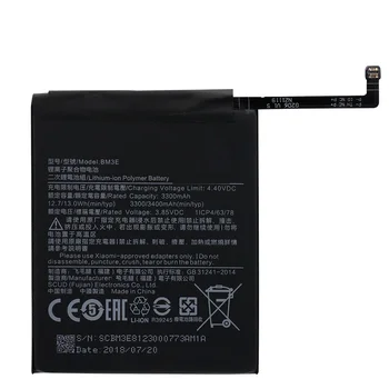 BM3E Telefon baterija Za Xiaomi 8 MI8 M8 3400mAh Mobilni Telefon Zamenjava Litij-Polimer Baterije BM3E