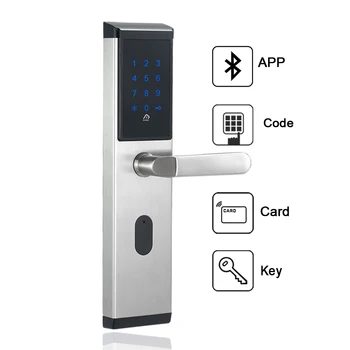 Elektronski Smart Remote, WIFI Bluetooth Geslo za Zaklepanje Vrat Digitalna Tipkovnica zaklepanje Vrat Odklepanje Z TTlock APP, Koda,M1 Kartico In Ključ