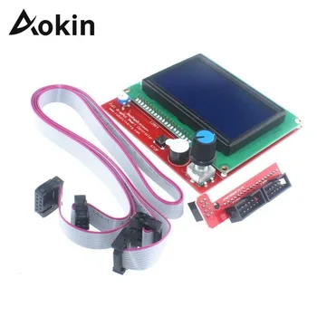 Aokin 3D Tiskalnik, Zaslon 12864 Krmilnik Smart 3D Tiskalnik Rampe 1.4 Krmilnik LCD Nadzorno Ploščo Zaslona Motherboard Moder Zaslon