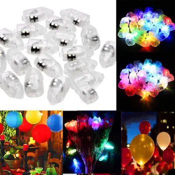 50pcs/veliko Mini Majhne LED Balon Flash Lučka Knjiga Luč Za Božič Poroka Stranka Dekor Svetlobe BZ