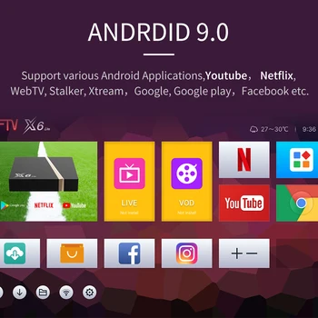 Supertv Mate TV Box X6 LITE S905W 4K HD Android9.0 Rom2G+16 G Android Set Top Box z Dual-Band Wifi 2.4 G&5G Dobre Kakovosti, TV Okno