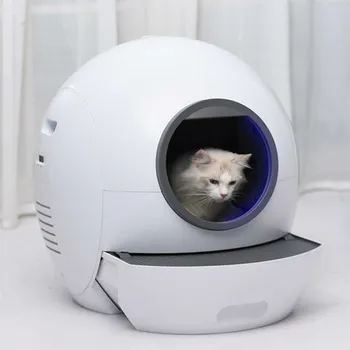 Samodejno Mačka Legla Polje Popolnoma Zaprta Blata Pralni Deodorant Bedpan Inteligentni Lopato UV Sterilizacija Pametna Mačka Wc