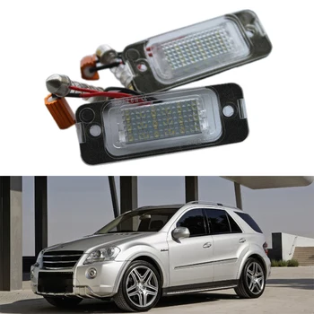 2X Avto Led Tablice Luč registrske Tablice Luč za Mercedes-Benz W163 W164 X164 ML GL