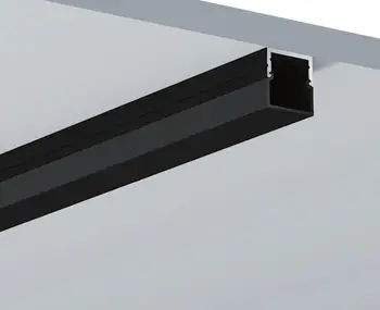 10PCS 1m dolžina Črno aluminijasto kanal stanovanj Črni pokrov notranja širina 16 mm LED Aluminij Profil brezplačna dostava Element. LA-BLP17B