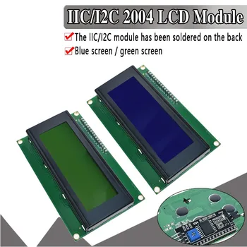 EQV IIC/I2C/TWI 2004 Serijska Modra Zelena Osvetlitev ozadja LCD Modul za Arduino UNO R3 MEGA2560 20 X 4 LCD2004