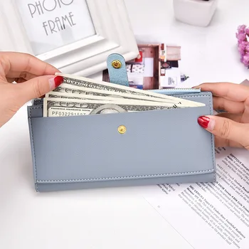 OGLEDALO SONČNI Moda barva ženske dolgo denarnice lady PU usnje, usnjeni torbici ženski torbici posnetek za kartico sim vrečko zadrgo denarnice