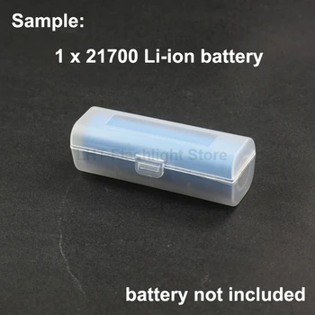Baterija Škatla za Shranjevanje za 1 x 21700 Baterije - Pregledna ( 2 kos )