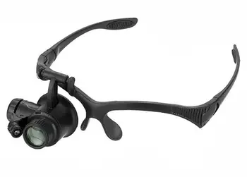 10X 15X 20X 25X Glavo Nosil LED Osvetljeni Očala Slog Lupo Loupe Medicinske Povečevalno Steklo za Ure Telefon Popravila