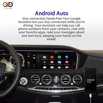 Sinairyu Brezžični Apple Carplay Avto igra za Natikanje S Razred 15-19 NTG 5 W222 za Mercedes Android Auto Zrcaljenje Zadaj Spredaj CM