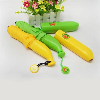 Dežniki Banana Obliki Zložljiva UV Zaščito Sončno in Deževno Ženski Študent Moda 8k Dežnik Eksotičnih Darilo Dropshipping