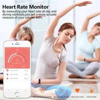 Šport Smart band zapestnica Zdravje, Fitnes Tracker Watch Manšeta Srčnega utripa Pametna Zapestnica F1 Smartband Krvni Tlak