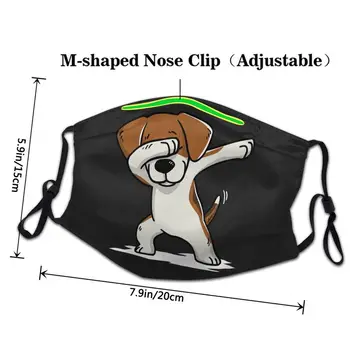 Dabbing Beagle Masko Dustproof Dihanje Psa Masko Zaščitni Pokrov Za Odrasle Respirator Usta Žarilna