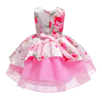 Otroci Obleke Za Dekleta Stranka Obleka Za Malčke Dekliška Elegantno Cvetlični Princesa Obleko Cvet Dekleta Poročno Obleko Otrok Večerno Obleko