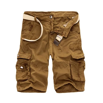 Hot-prodaja moški poletje frock Prikrivanje hlače multi-žep bombaž capris