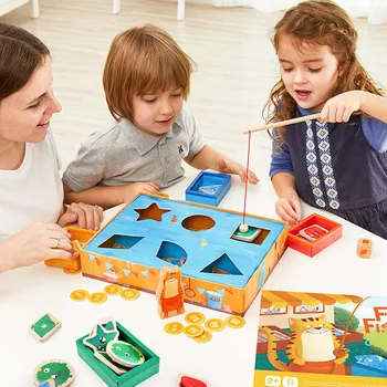 TOI otroške Igre Magnetni Ribolov Igrača Zgodnjega Učenja Izobraževalne Igrače, starši-otrok, Interaktivne Igre 2-5 Let Darilo