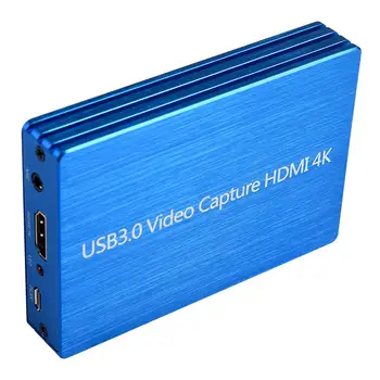 4K HDMI, USB 3.0 Video Capture Card Ključ 1080P 60fps HD Video Snemalnik Grabežljivac Za OBS Live Stream Broadcast Zajemanje Igre