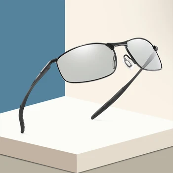 Novo Photochromic Sončna Očala Moških Polarizirana Kameleon Sončna Očala Moški Spremeniti Barvo Očal Voznik Safty Očala Gafas De Sol