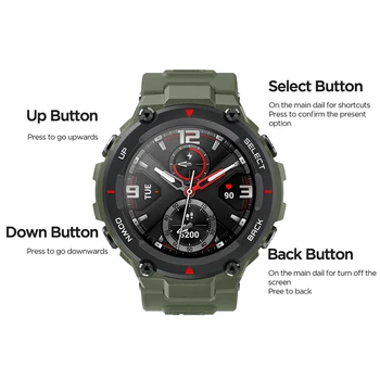 Amazfit T-REX Smartwatch (Pametno Gledati, Šport na Prostem, 5ATM,Pametna Ura,GPS,Bluetooth, Android, IOS)[Global version]