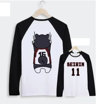 Kuroko ne Basuke Cosplay Seirin Šolsko uniformo Tetsuya Jersey plašč hoodie