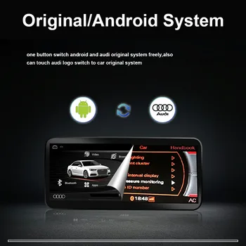 8 Core Android 10 Sistem Avtomobilski Stereo sistem Za Audi A4 B8 A5 2009-2016 WIFI 4G LTE Carplay 4+64 GB RAM-a, CSD IPS, Zaslon na Dotik, GPS Navi