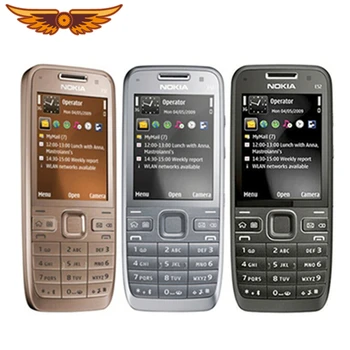 Original Nokia E52 Bluetooth, WIFI, GPS, 3G Uporablja Mobilni Telefon z in arabski ruska tipkovnica Odklenjena Mobilni Telefon