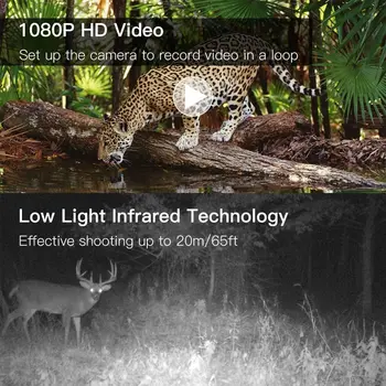MINI Chasse Lovske Kamere 16MP 1080P Full HD Wildlife Scout Fotoaparat z Night Vision Lov Igre Kamere Foto Pasti Voziček Cam