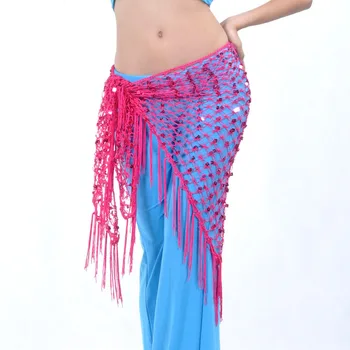 Morska deklica Bleščica Bonitete Orientalski Bellydance Ples Trebuh Kostum Pasu za Ženske Ples Hip Pasu Šal Rute Dodatki za Oblačila