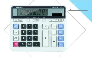 Računalniška tipkovnica kalkulator Fotoelektrično Dvojno Potop 12 Število Zaslonu za banke urad Finančno Računovodstvo Sončne kalkulator