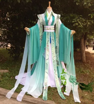 Qi Rong Cosplay Antični Roman Tian Guan Ci Fu Cosplay Costme Moške Noše Hanfu Starodavni Kitajski Anime Obleke za Odrasle Velikosti