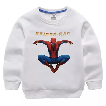 2020 Nove Jesensko Zimske Žamet Pulover za Otroke Spiderman Tiskanja Majica Baby Toplo Znanja Zimska otroška Oblačila