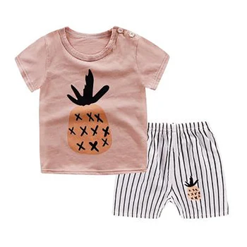 ZWF711 vroče prodaje Baby boy oblačila dobre kakovosti poletje otroci oblačila določa t-majica+hlače obleko Tiskanih Obleke novorojenčka šport obleke