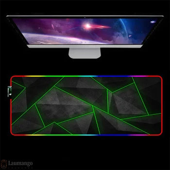 Črni Vzorec Mouse pad gaming pripomočki Računalnik RGB Igra 7 Barvno hitrost mini pc tipkovnico Mizo Igrajo Mat Osvetljene mousepad