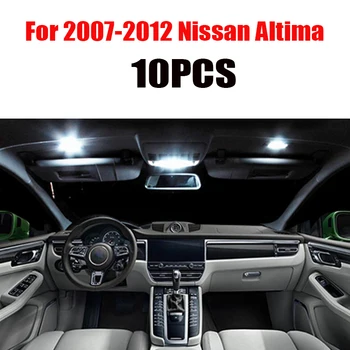 Za 2002-2017 Nissan Altima Bel avto dodatki Canbus Napak LED Notranjosti Branje Svetlobe Svetlobni Kit Zemljevid Dome Licence Lučka