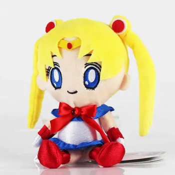 15 cm Sailor Moon Plišastih Igrač Anime Dekleta Usagi Tsukino Q Ver. Mehko Polnjene Lutka Darilo za Otroke