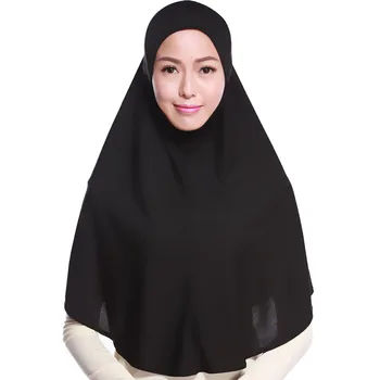 Muslimanske Ženske Hijabs Trdna Bonnet Femme Musulman Poliester Headscarf Islamske Kape za Ženske