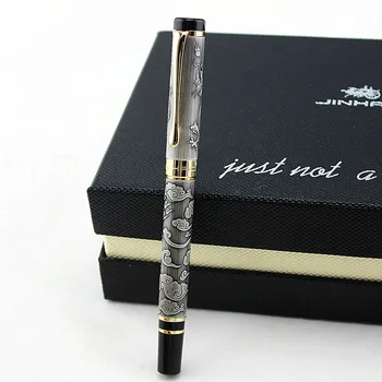Visoka Kakovost Luksuznih JINHAO 5000 Zmaj Pero Vintage Ink Peresa za Pisanje F 0,5 MM Nib Pisarniški Material dolma kalem