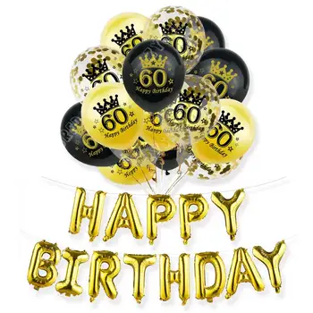 70. Rojstni dan Dekor Odraslih Happy Birthday Balon Vesel 70. Rojstni dan Latex Konfeti Balon 70 Let Obletnico Dobave