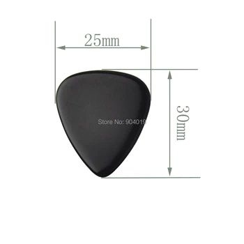 Veliko 50pcs Ekstra Težkih 1,5 mm Prazno Kitaro Izbirčen Plectrums Solid Black Za Električno kitaro, bas