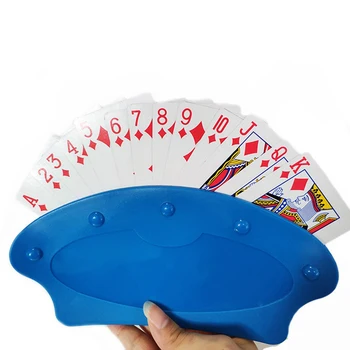 Igranje Imetniki Kartice Poker Stojalo Sedež Leni Poker Osnovno Igro Organizira Roke Za Enostavno Igra za Otroke Starejše Odrasle Osebe Igrače