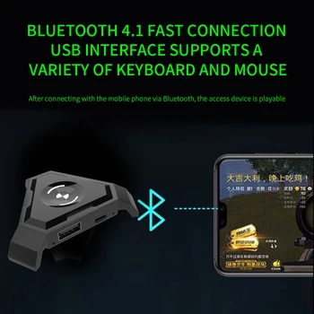 Gamepad Pubg Mobilne naprave Bluetooth 4.1 Android PUBG Krmilnik Controller Mobile Gaming Tipkovnica Miška Pretvornik Za IOS iPad na RAČUNALNIK