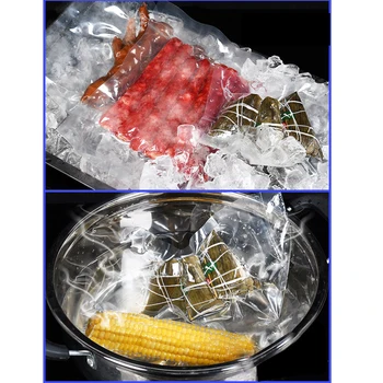 Eno Stran Reliefni Vakuumsko Pakiranje Trak Mikrovalovna Zamrzovalna Torba Za Shranjevanje Hrane Meso, Riž Malica Žit Kuhinja Plastičnih Sveže Film