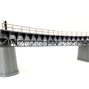 NFSTRIKE 1:87 HO Merilu Vlak Železniška Scene Dekoracijo Q4 R1 Ukrivljen na Železniškem Mostu Model Brez Pomol Za Pesek Namizni Pribor