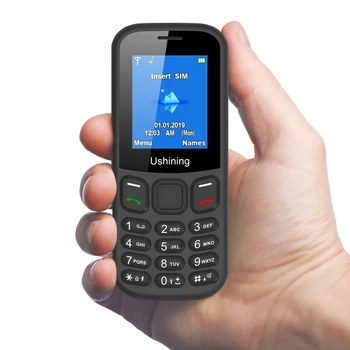 Nov GSM Osnovni Mobilni Telefon, Pay as You Go Odklenjena SIM Prost Funkcijo Telefona,Svetloba & Trajne