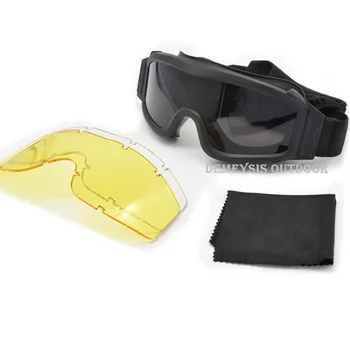 Vroče Prodajo 3 Objektiv Vojske Profil Očala Vojaško Taktično Očala Očala Zaščito Za Wargame Motorno Kolo