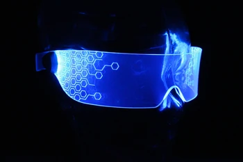 Prihodnje tehnologije Osvetljeni očala, bar, nočni klub stopnji uspešnosti gogo lumious party očala Cosplay