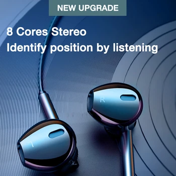 EARDECO Mobile Gaming Slušalke Bas Žične Telefonske Slušalke Čepkov 3,5 mm Stereo Glasbe, Slušalke Dinamičen Šport Slušalke Z Mikrofonom