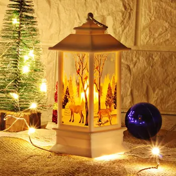 LED Luči Vesel Božič Okraski za Dom 2019 Okraski za novoletne jelke Cristmas Darilo Svetlobe Obeski Noel Novo Leto 2020