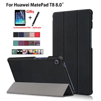 Za Huawei MatePad T8 8.0 Primeru Zajema KOB2-W09 KOB2-L09 Kobe2-L03 Funda Tablet Slim Magnetni Zložljivo Stojalo Lupini Coque +Darilo