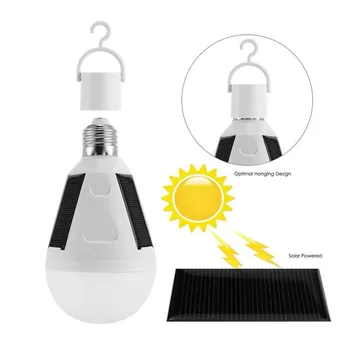 Asafee Sončne LED Žarnice Žarnica E27 7W 12W LED Sončne Sili Žarnica Kampiranje Prenosni Solarni Sili Žarnice za uporabo v Zaprtih prostorih na Prostem